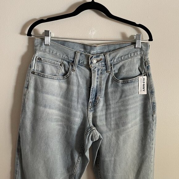 Old Navy Men Size 30X36 Light Wash Denim Built-In Flex Athletic Taper Jeans NWT - Picture 4 of 10